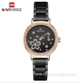 New NAVIFORCE 5016 ladies watch female waterproof quartz watch steel band watch